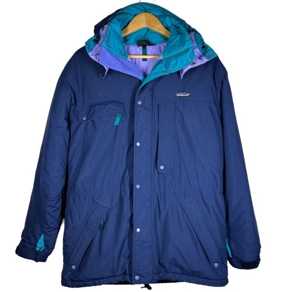 Vintage 90’s Patagonia Hooded Parka Winter Coat Men’s M Women’s L - Picture 1 of 10